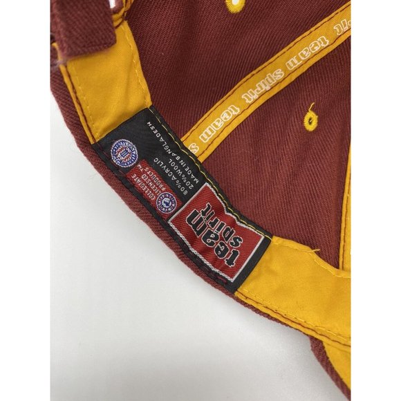 USC Trojans Burgundy Yellow Adjustable Baseball Cap Hat Hook & Loop NCAA Vintage - Picture 8 of 8